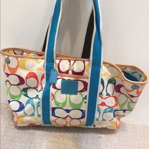 Coach Multi-colored Tote